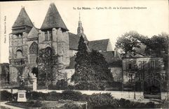 CPA Le Mans Eglise ND de la Couture et Prefecture 