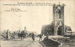 CPA Militaria Soumaille Completement detruit par les Allemands apres s'etre livres a des atrocites