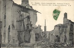 CPA Militaria Senlis Faubourg St Martin  