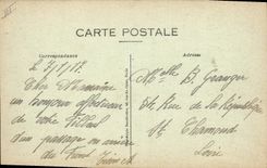 CPA Militaria Vadenay Marne L'abrauvoir Cheval
