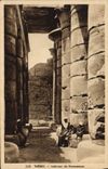 CPA Egypt Egypte Thebes Interieur du Ramesseum