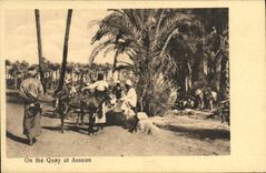 CPA Egypt Egypte On the Quay at Assuan