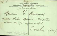 CPA Egypt Egypte Luxor View showing Mosque built in temple of Luxor