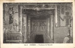 CPA Egypt Egypte Thebes Tombeau de Ramses
