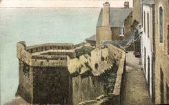 CPA Chateau Mont St Michel Les remparts