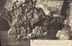 CPA Morgat Interieur de la Grotte de l'autel Grottes 