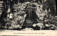 CPA Grotte du jardin des Plantes Evreux Grottes 