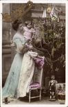 CPA Fantaisie Enfant Femme Poupee 