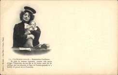 CPA Fantaisie Femme avocat Poupee 