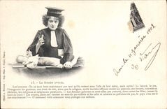 CPA Fantaisie Femme avocat Poupee 