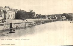 CPA Palais de justice Lannion Les quais Le tribunal 