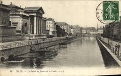 CPA Palais de justice et la Deule Lille