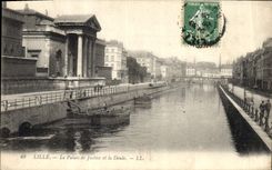 CPA Palais de justice et la Deule Lille