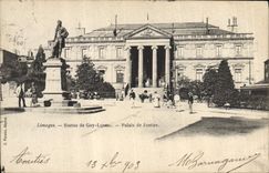 CPA Palais de justice Statue de Gay Lussac Limoges