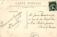 CPA Palais de justice Limoges (carte toilee)