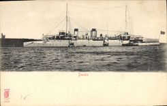 CPA Bateau de Guerre Dunois