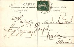 CPA Bateau de Guerre La Democratie Cuirasse d'escadre