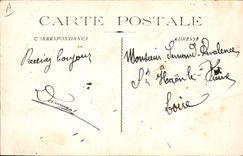 CPA Bateau de Guerre Democratie Cuirasse de 1er rang