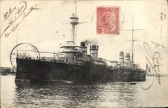 CPA Bateau de Guerre Desaix Tunisie