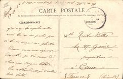 CPA Bateau de Guerre Desaix Tunisie