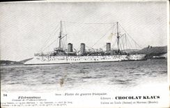 CPA Bateau de Guerre D'Entrecasteaux Croiseur de 1ere classe a batterie
