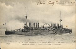 CPA Bateau de Guerre Ernest Renan 