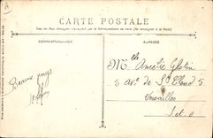 CPA Bateau de Guerre Ernest Renand Croiseur Cuirase