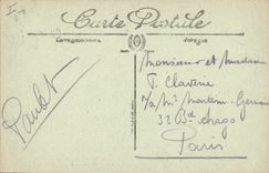 CPA Militaria Reims La rue de l'Etape