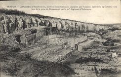 CPA Militaria Verdun Les carrieres d'Haudromont Douaumont