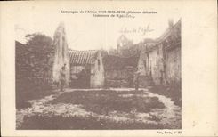 CPA Militaria Maisons detruites Commune de Moulin