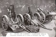 CPA Militaria Paris Musee de l'armee Crapouillots allemands pris en Artois et Champagne