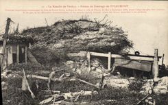 CPA Militaria Bataille de Verdun Ruines de l'ouvrage de Thiaumont