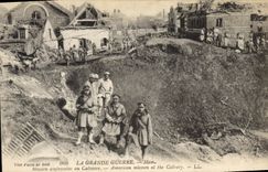 CPA Militaria Ham Mission americaine au Calvaire