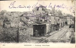 CPA Militaria Soissons Faubourg Saint Vaast