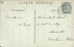 CPA la colonnade du Palais de justice Laon