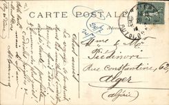 CPA Folklore Auvergne La bourree