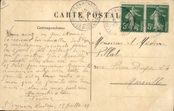 CPA Folklore Une femme a cheval