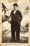 CPA Folklore Auvergne Jeune Auvergnat