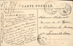 CPA Folklore Un groupe de dentellieres 5 Coiffures Types des groupes d'ouvrieres qu'on rencontre dan