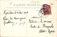 CPA Folklore Une noce Auvergnate Mariage