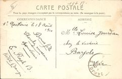 CPA Folklore Auvergne Une bourree