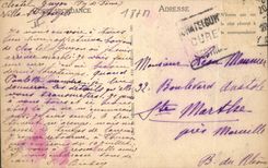 CPA Folklore Auvergne Depart pour la fete