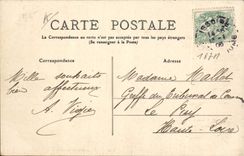 CPA Folklore Auvergne La Bourree M Licardies