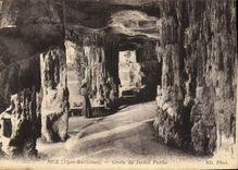 CPA Grotte du jardin public Nice Grottes 