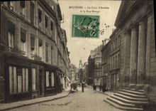 CPA Palais de Justice Mezieres La Cour d'Assises et la Rue Monge