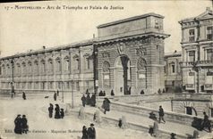 CPA Montpellier Arc de Triomphe et palais de justice 