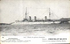 CPA Bateau de Guerre D'Entrecasteaux Croiseur de 1ere classe a batterie