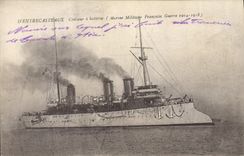 CPA Bateau de Guerre D'Entrecasteaux Croiseur a batterie