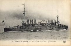 CPA Bateau de Guerre Ernest Renan 