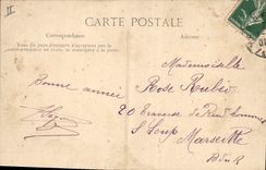 CPA Bateau de Guerre Ernest Renan Ancre de marine